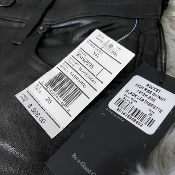 Citizens of Humanity Rocket HighRise Skinny Leatherette (NWT) - Picture 2 of 10